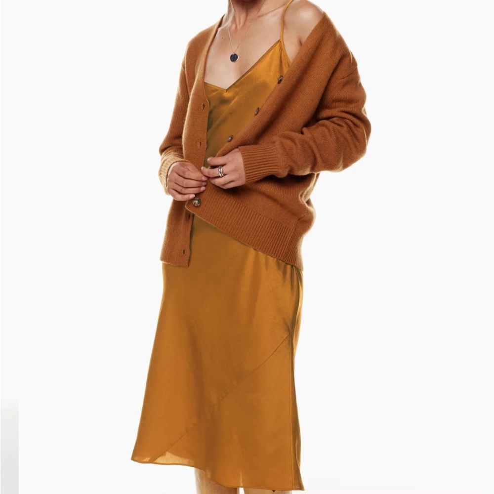 Jcrew satin slip midi dress